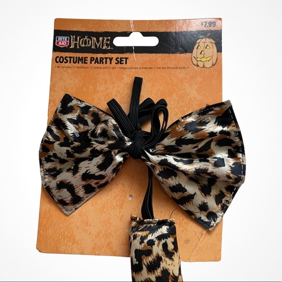 Animal Print Costume Tail & Tie Party Set - Picture 3 of 9